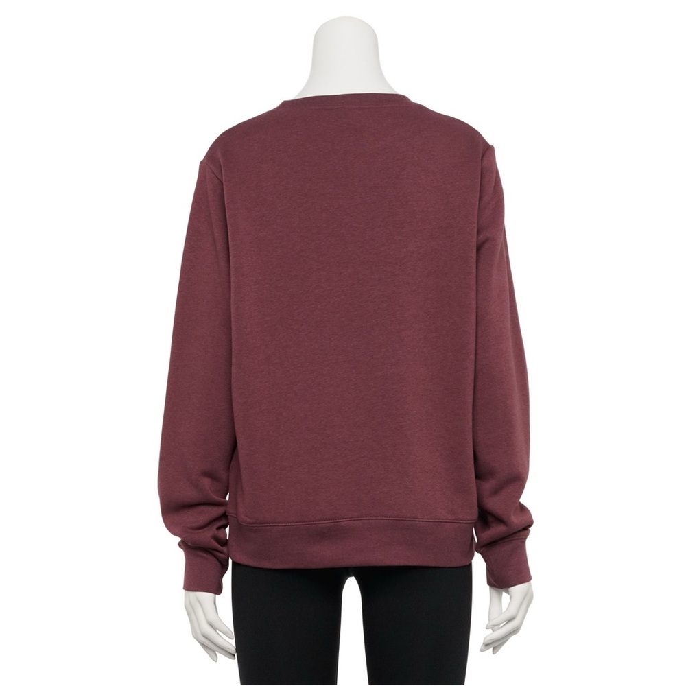 Nike Women’s Club Crewneck Fleece Sweatshirt Maroon Size Small - Picture 8 of 8